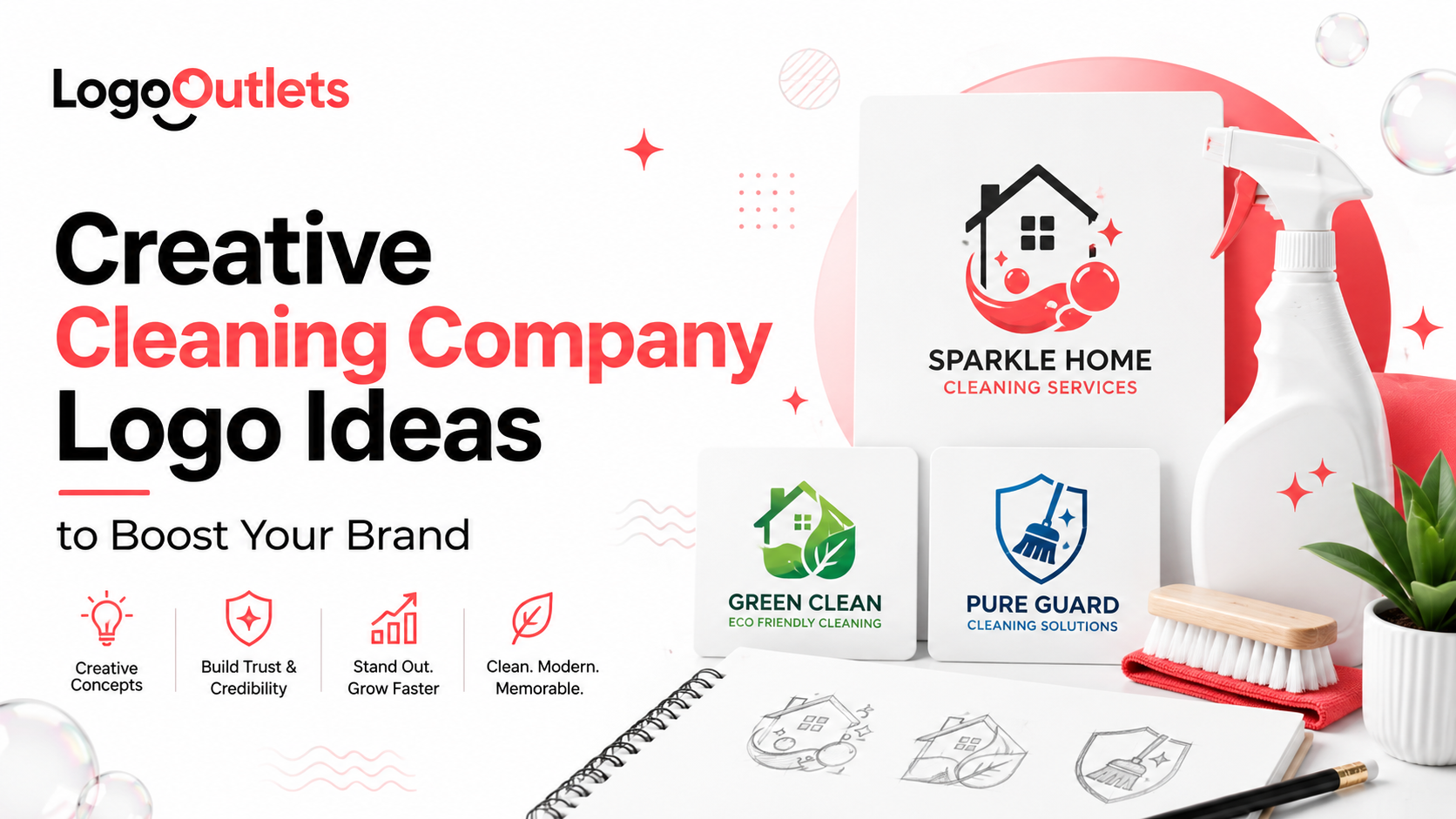 Creative Cleaning Company Logo Ideas to Boost Your Brand