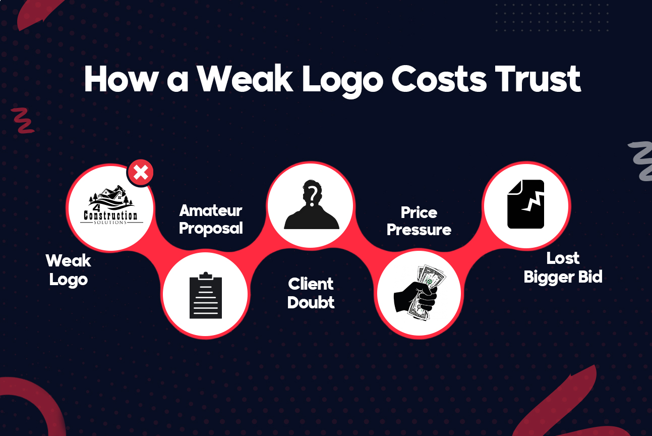 how weak logo costs trust