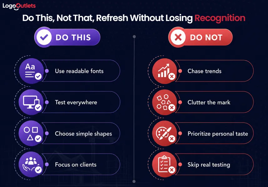 refresh without losing recognition