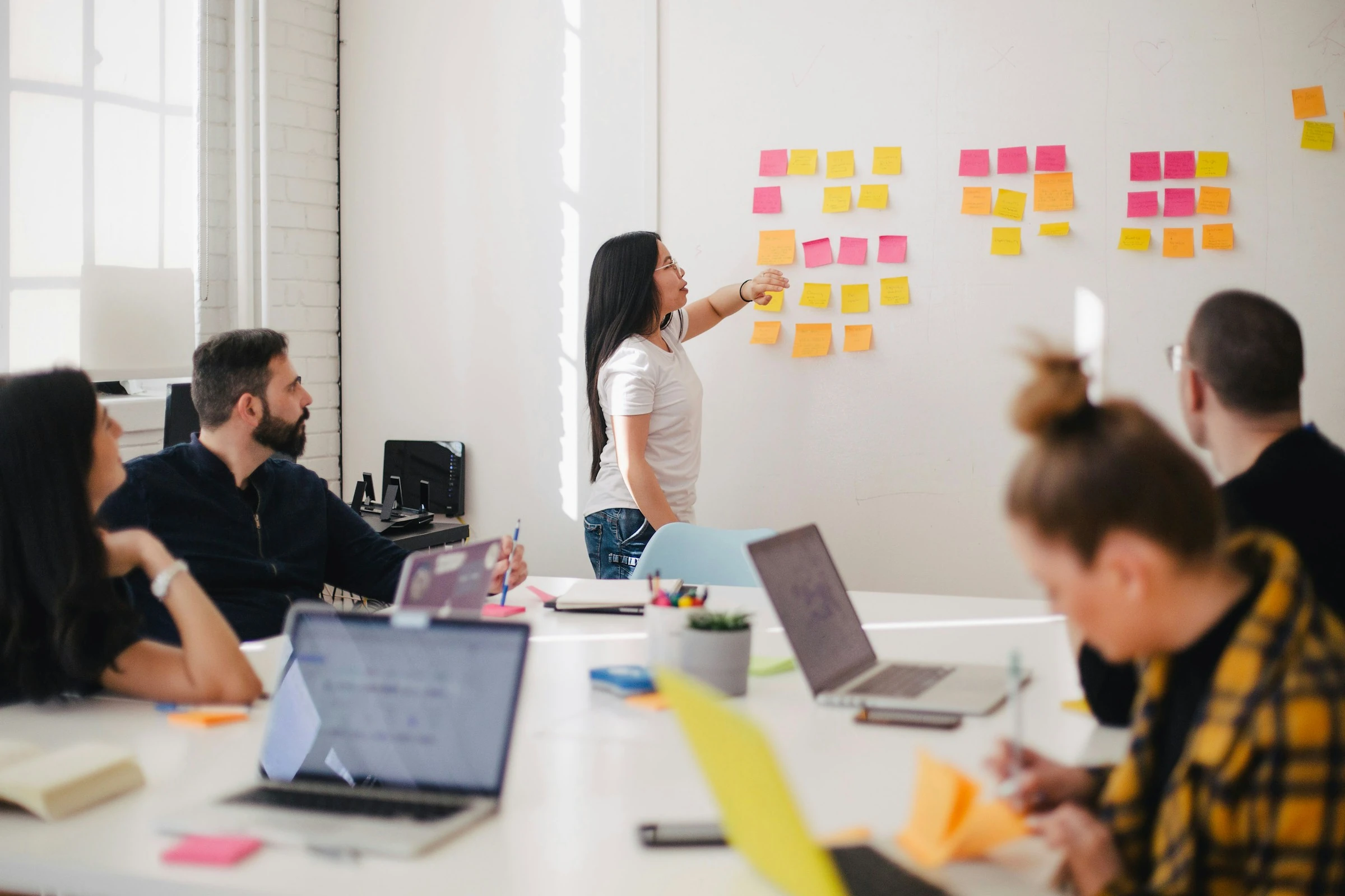 Marketing team planning an advertising campaign