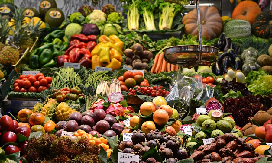 Farm product market display