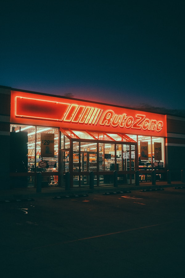 Auto parts store branding