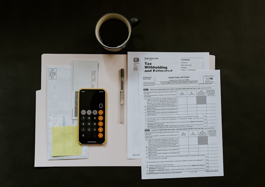 Tax documents and withholding certificate