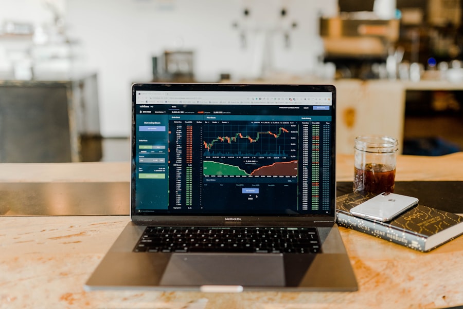 Virtual bookkeeper working remotely on laptop