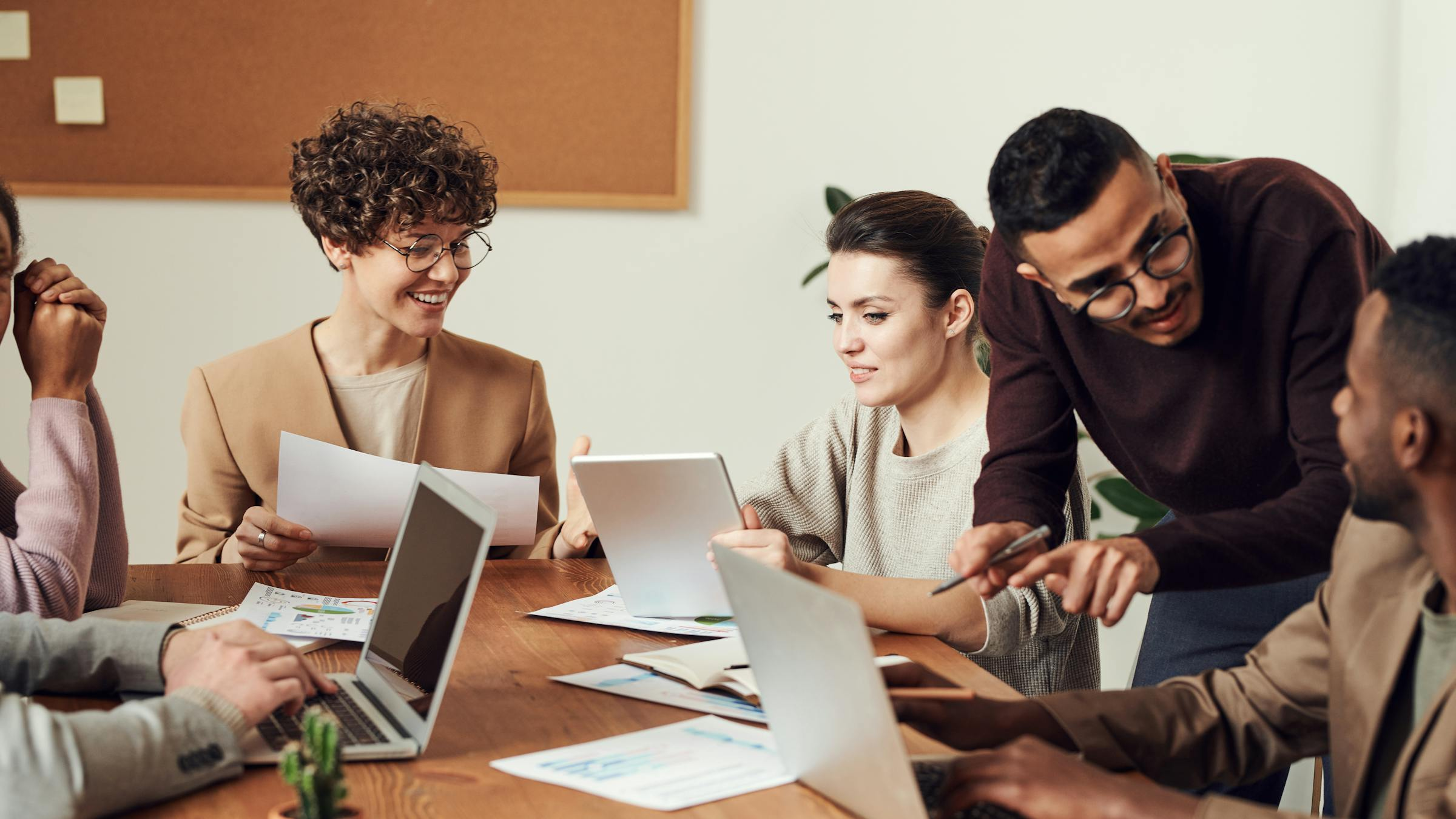 Modern consulting office collaboration meeting
