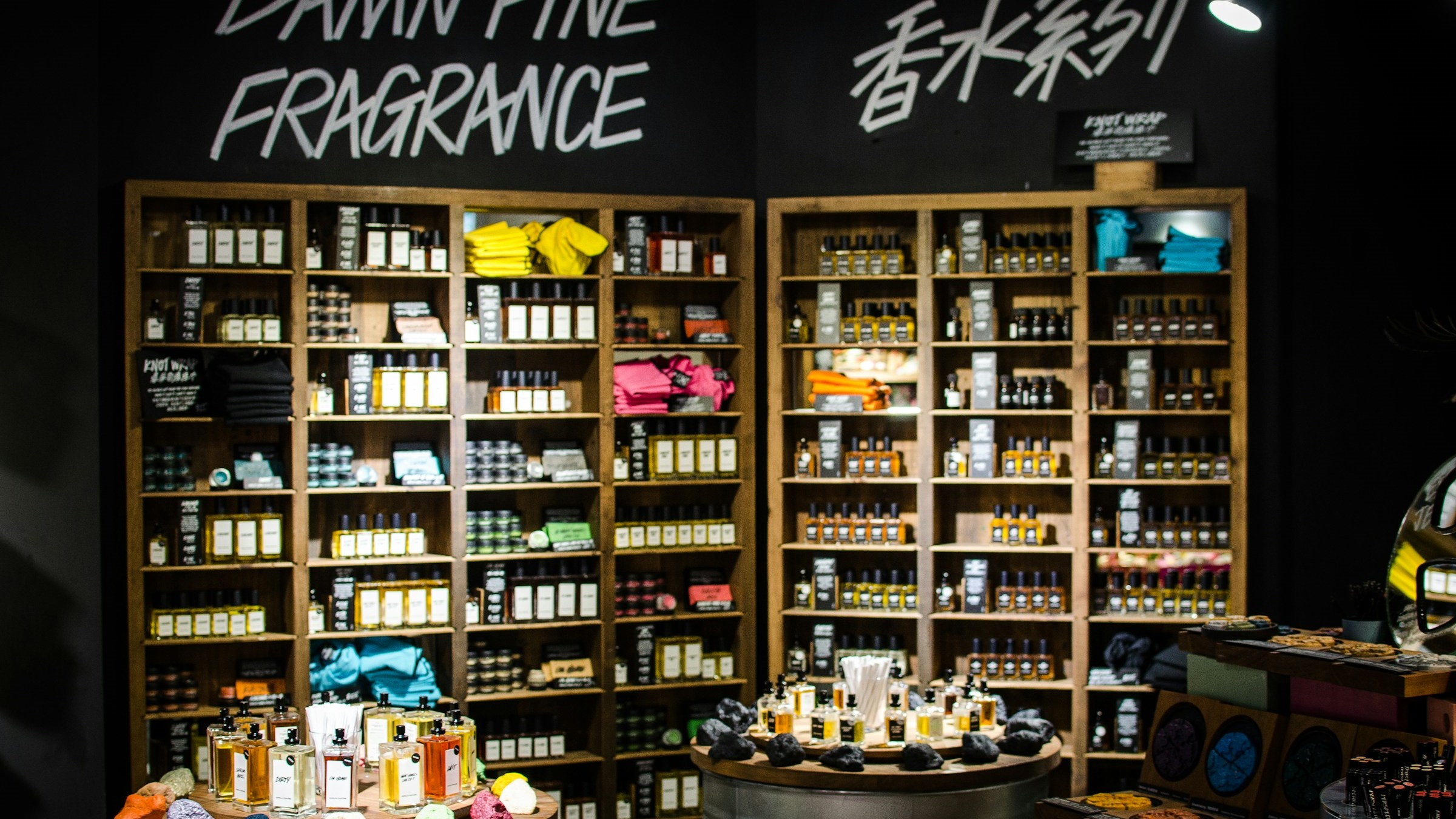 Luxury fragrance bottles styled for brand campaign