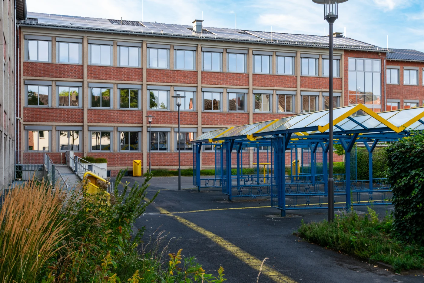 Public school district building exterior