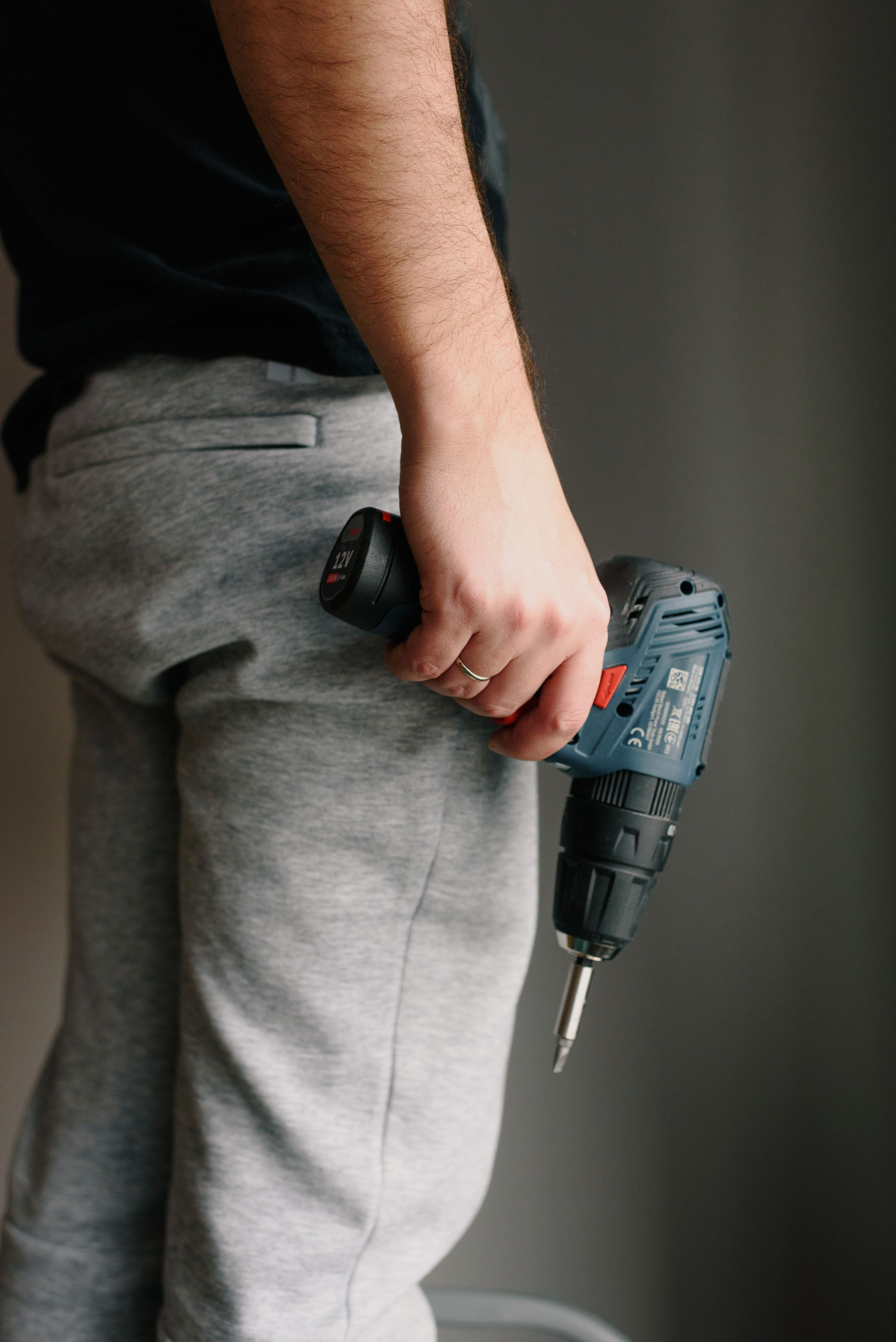 Professional handyman with tools ready for home repair service