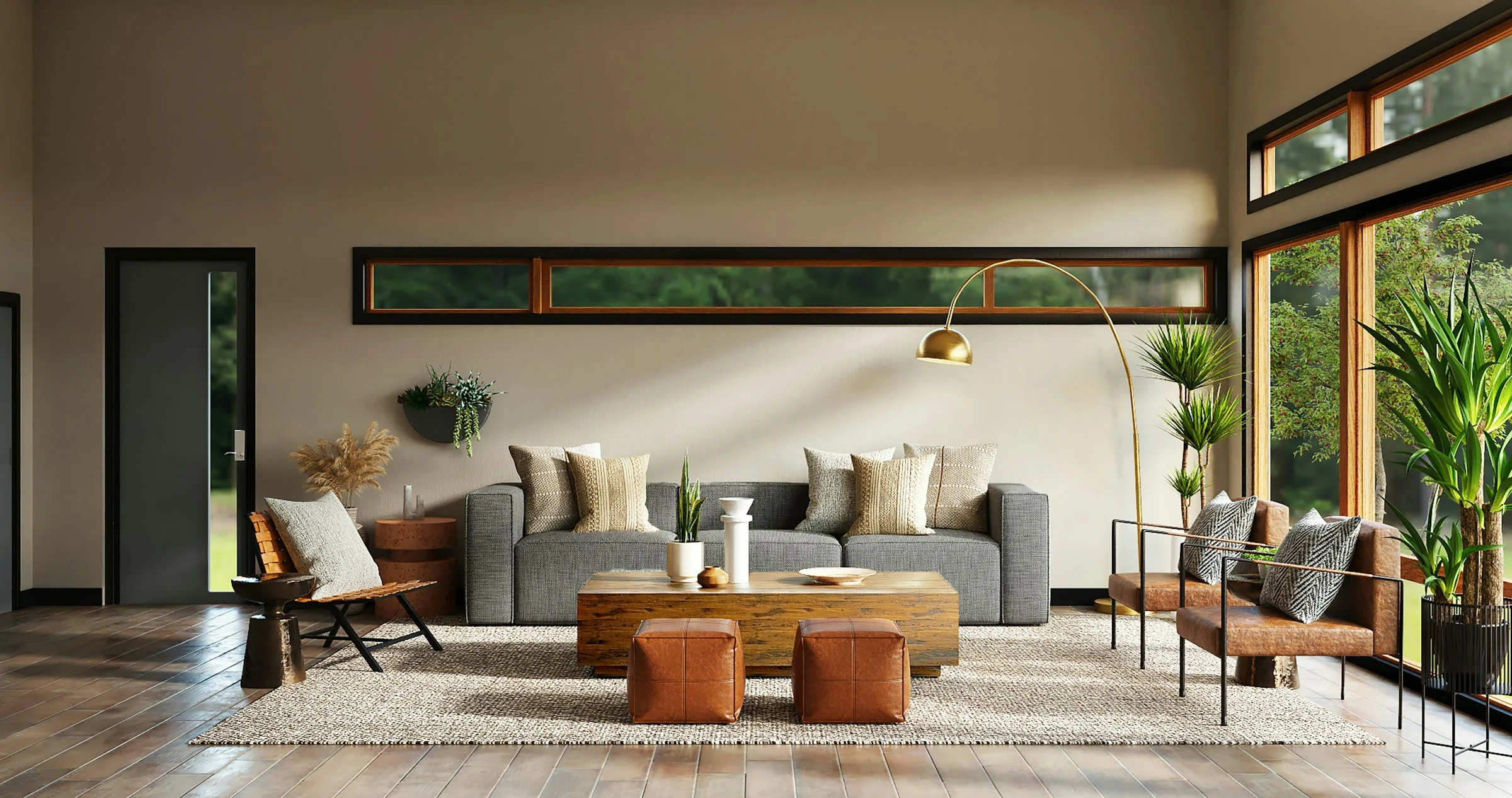 Premium modern home interior with elegant furniture and decor