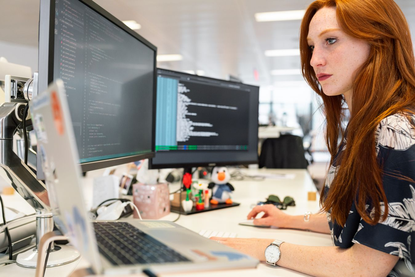 Professional internet brand and digital identity design workspace
