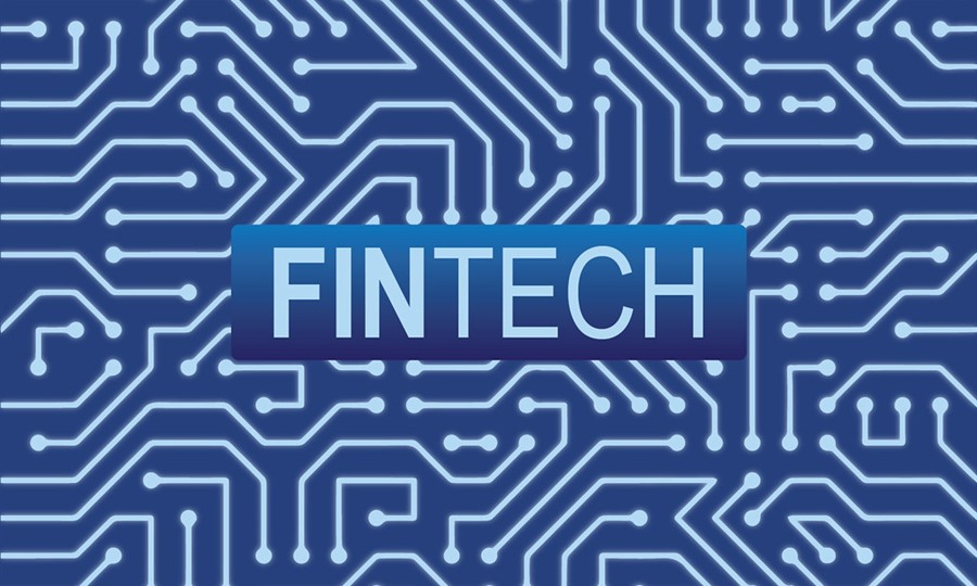 Fintech professional using digital payment and banking technology