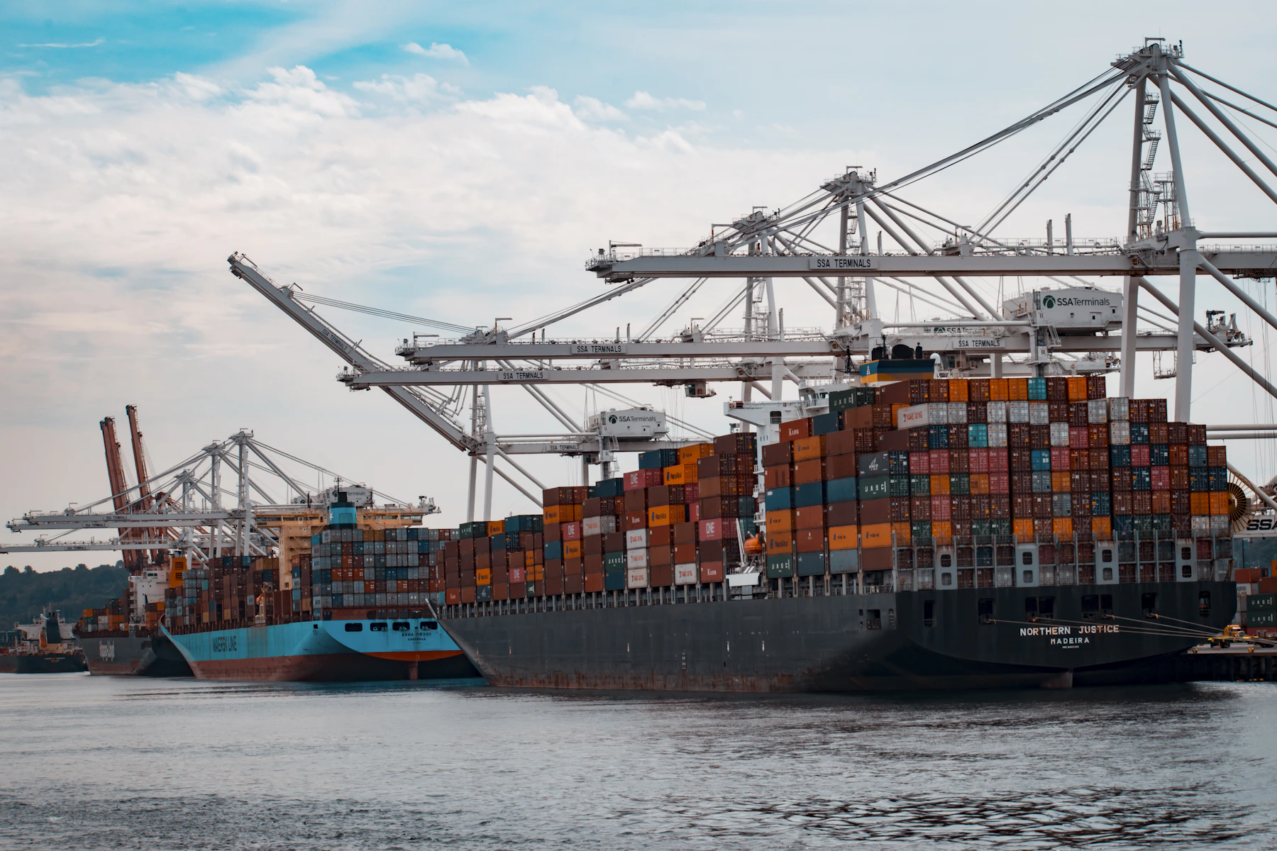 Container port and logistics freight operations