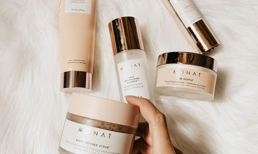 Cosmetics and skincare packaging branding