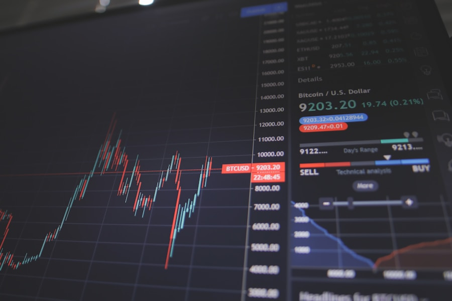 Stock trading business logo design