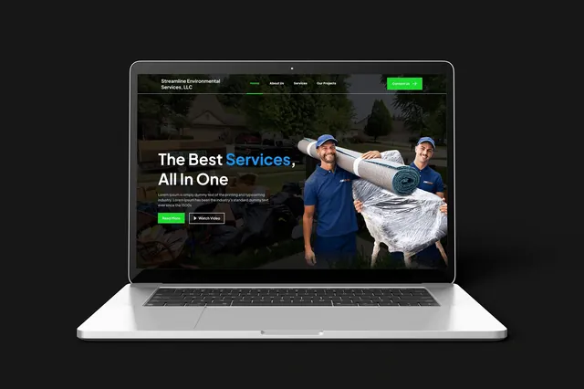 Landing page design