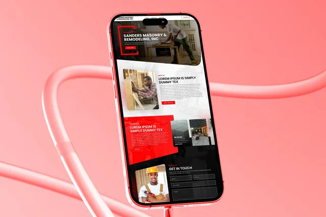 Landing page design