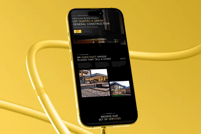 Landing page design